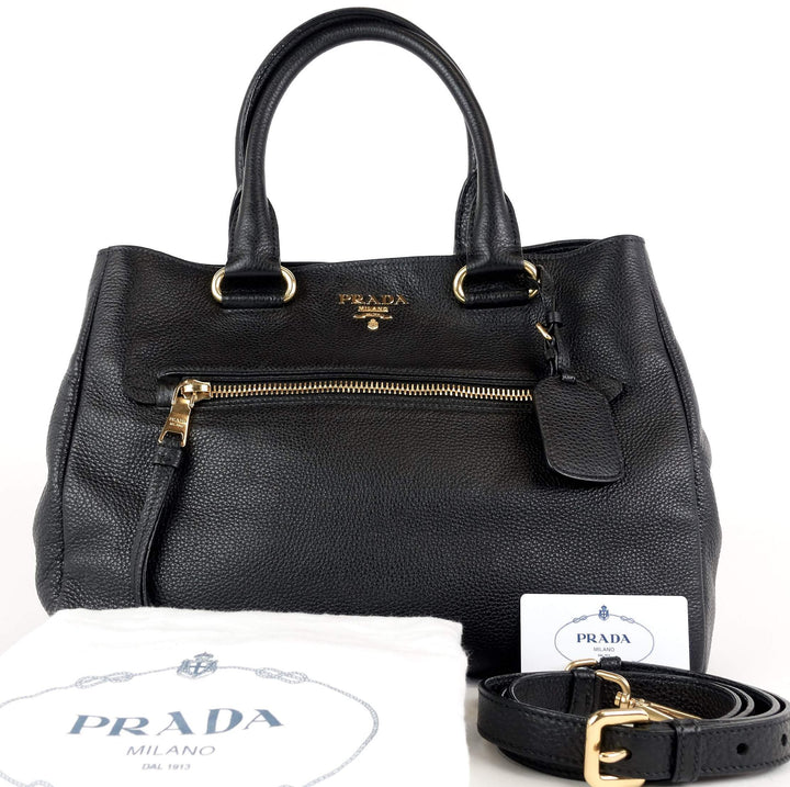 vitello daino leather tote bag