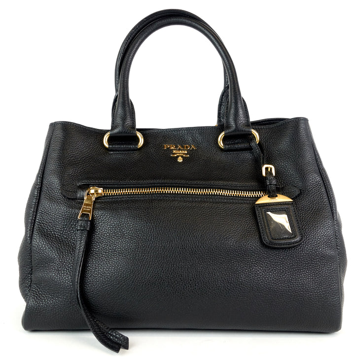 vitello daino leather tote bag