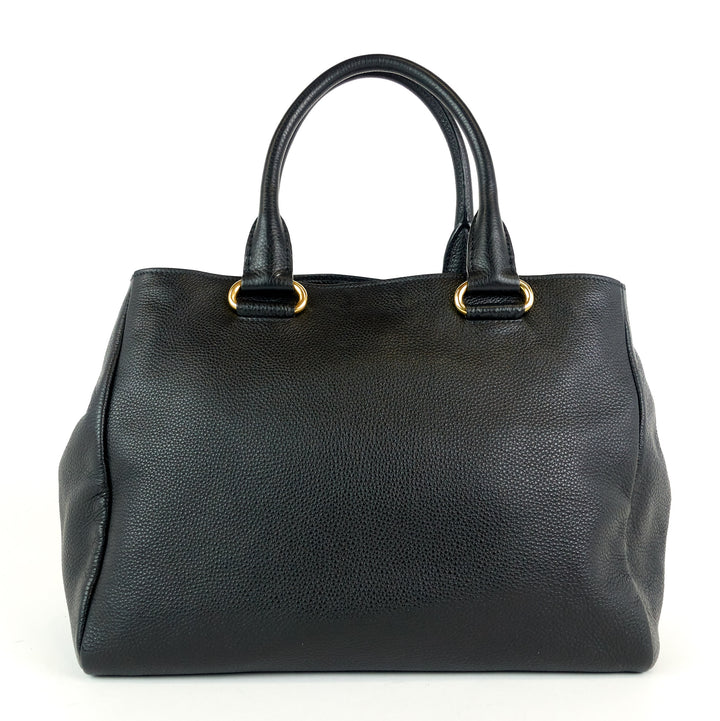 vitello daino leather tote bag