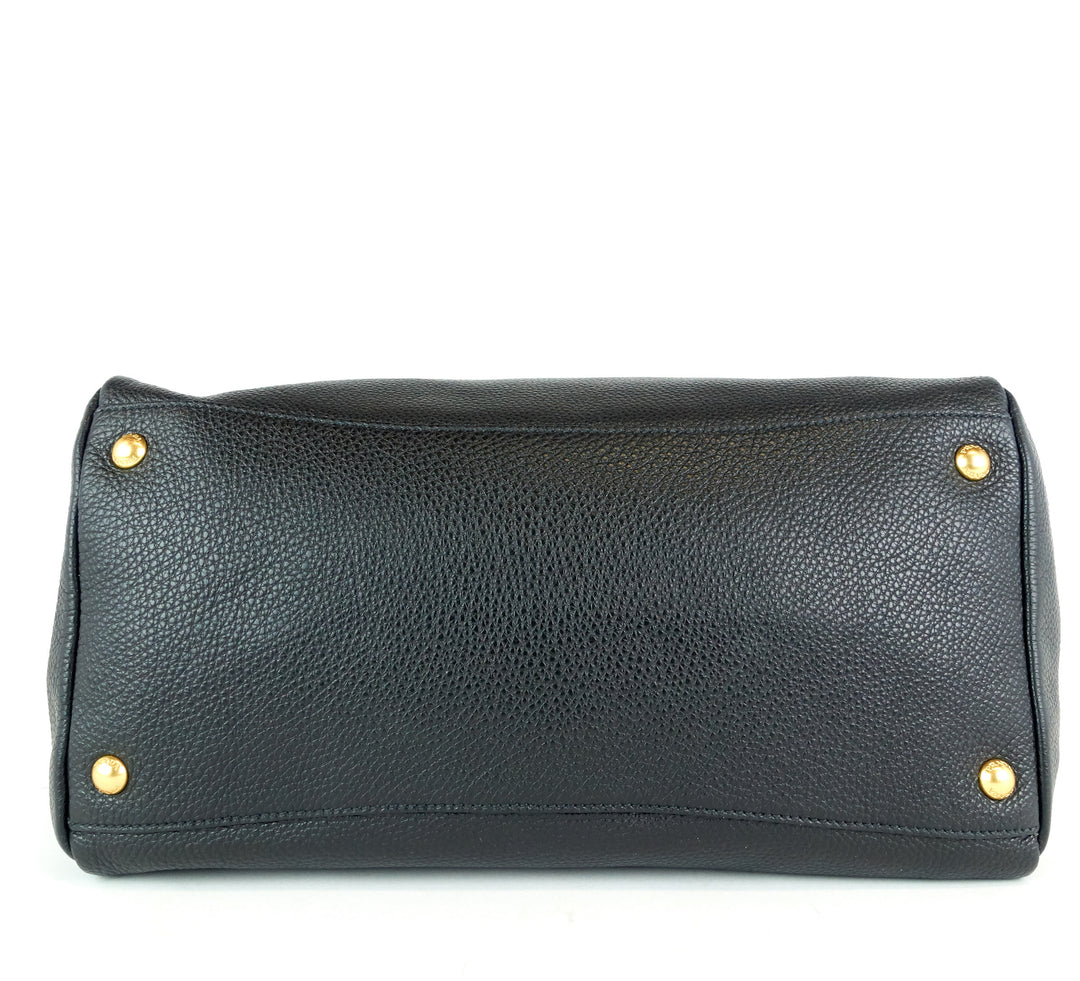 vitello daino leather tote bag