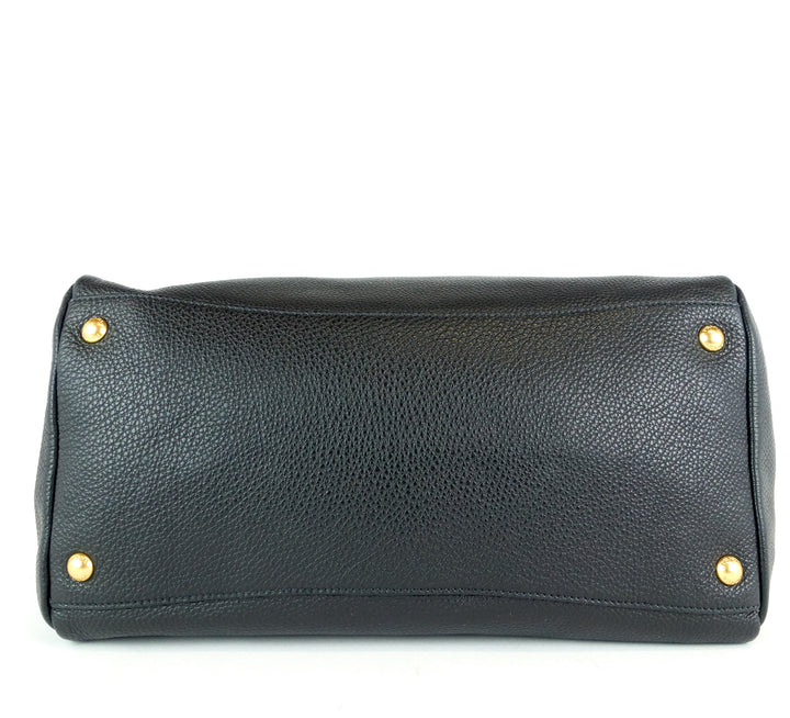 vitello daino leather tote bag