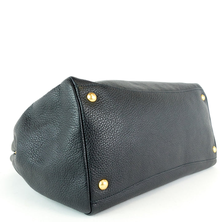 vitello daino leather tote bag