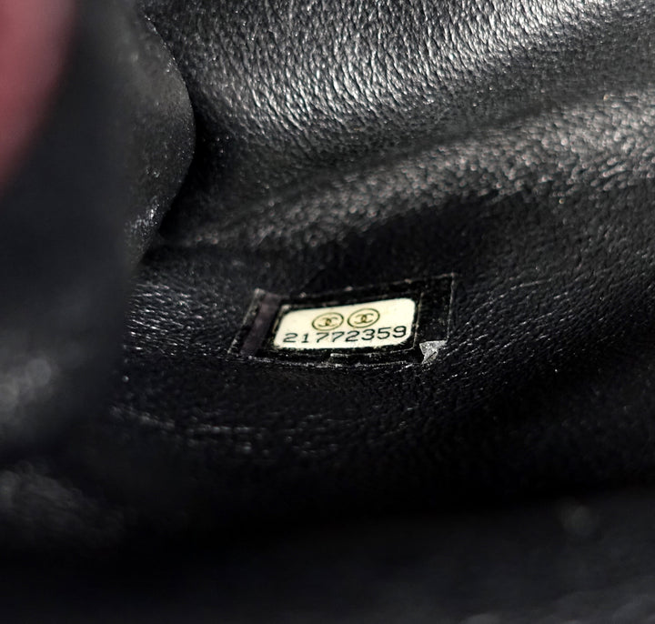 cc flap rolled top handle lizard small bag