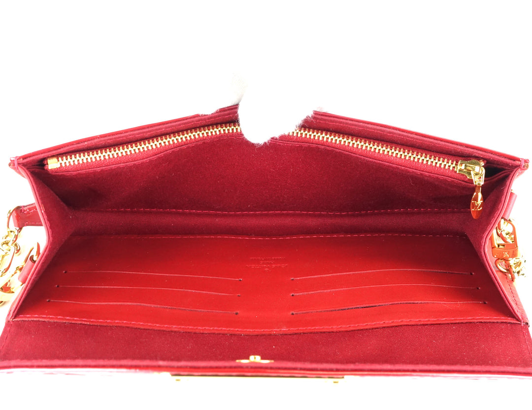sunset boulevard monogram vernis leather shoulder bag