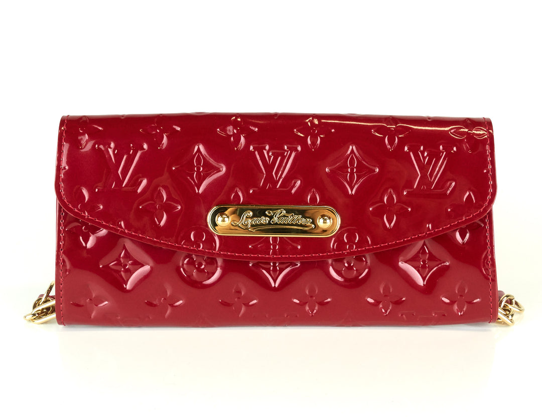 sunset boulevard monogram vernis leather shoulder bag