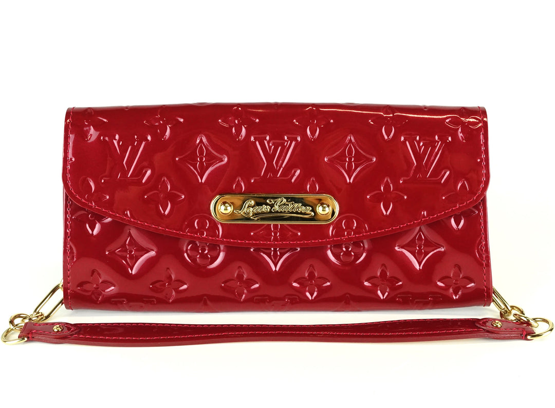 sunset boulevard monogram vernis leather shoulder bag