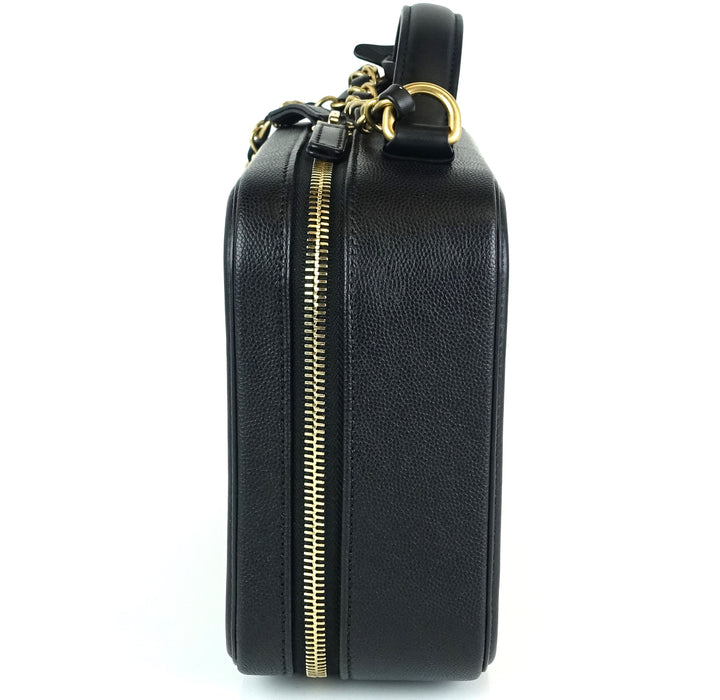 cc filigree quilted caviar leather medium vanity case