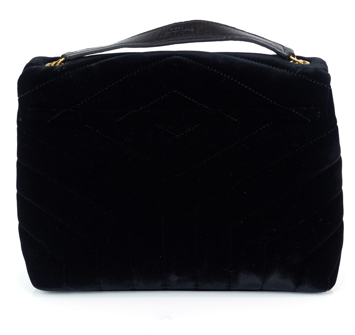 loulou matalasse chevron velvet small bag