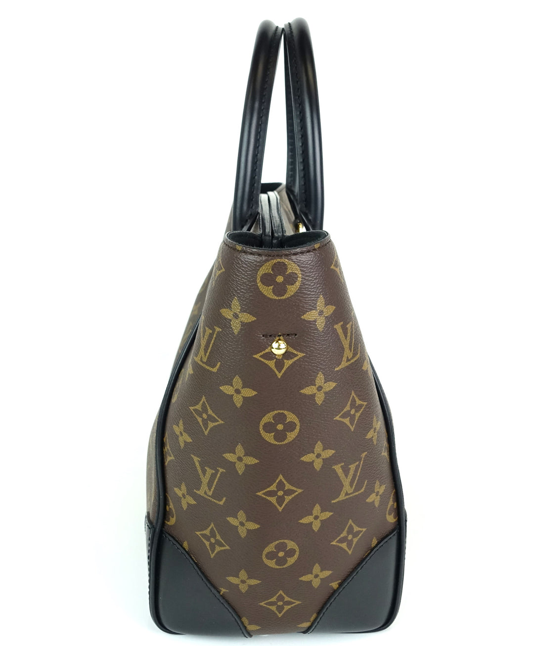 phenix mm monogram canvas and calfskin leather tote bag