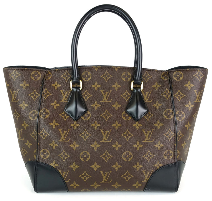 phenix mm monogram canvas and calfskin leather tote bag
