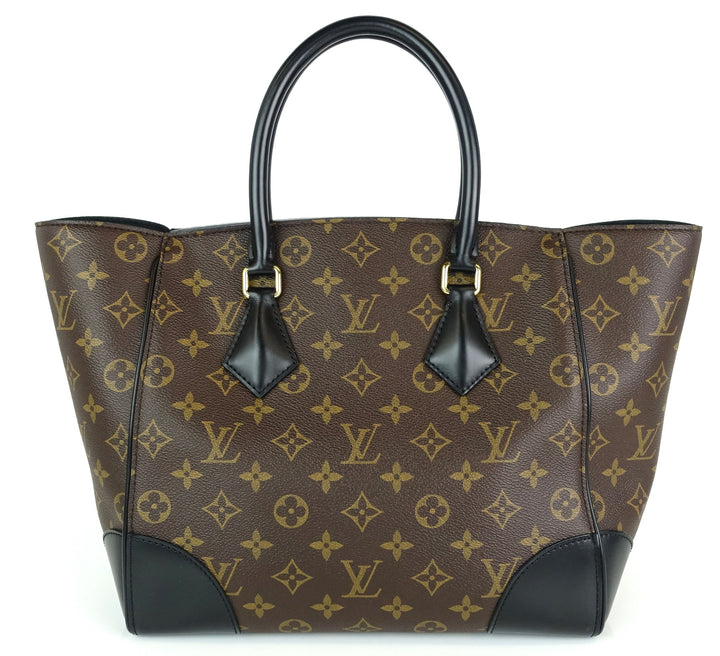 phenix mm monogram canvas and calfskin leather tote bag