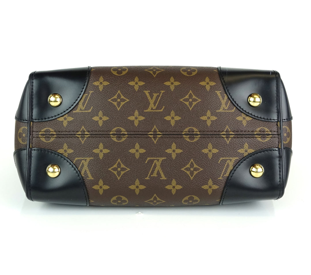 phenix mm monogram canvas and calfskin leather tote bag