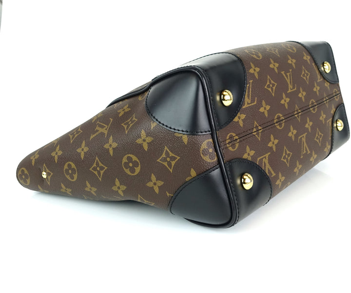 phenix mm monogram canvas and calfskin leather tote bag