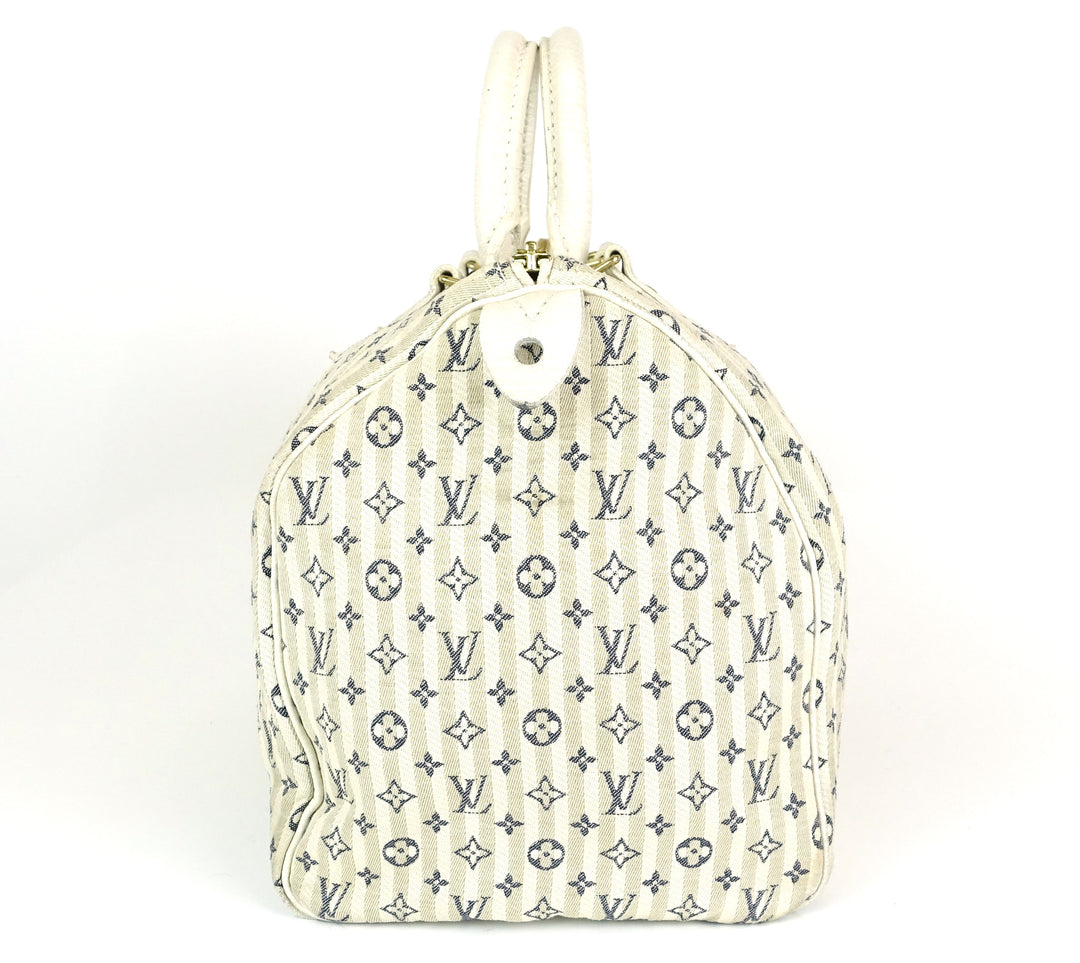speedy 30 mini lin croisette monogram handbag