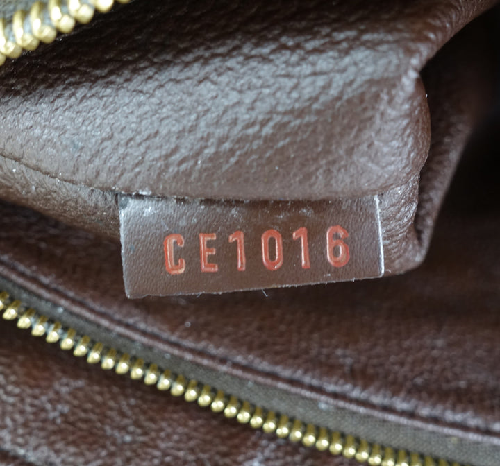 trousse vaslav damier ebene canvas clutch bag