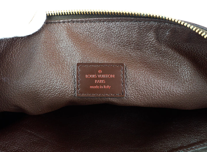 trousse vaslav damier ebene canvas clutch bag