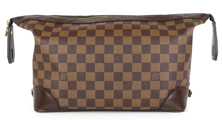 trousse vaslav damier ebene canvas clutch bag