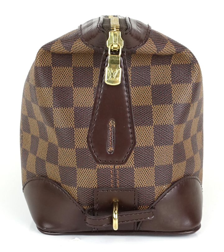 trousse vaslav damier ebene canvas clutch bag