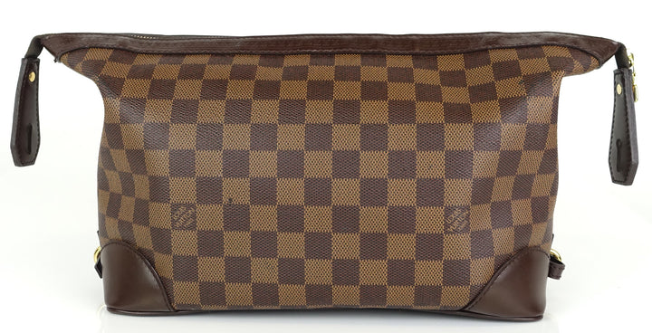 trousse vaslav damier ebene canvas clutch bag
