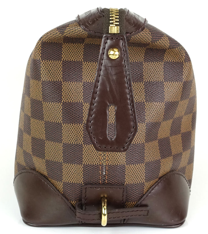trousse vaslav damier ebene canvas clutch bag