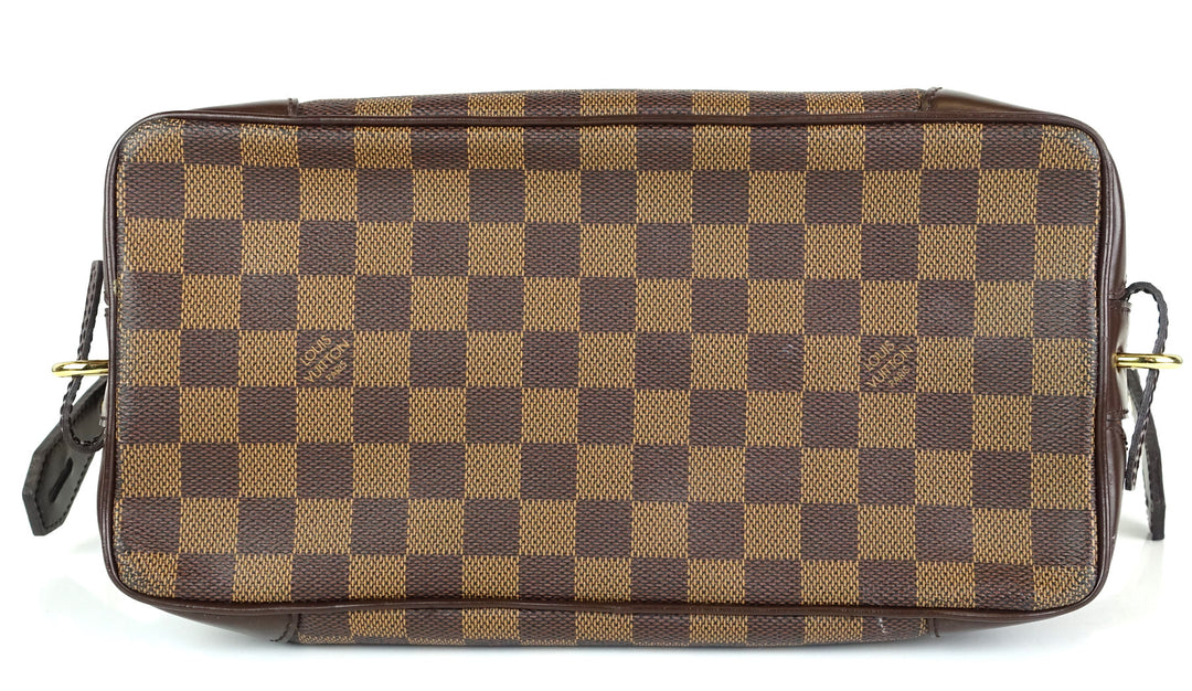 trousse vaslav damier ebene canvas clutch bag