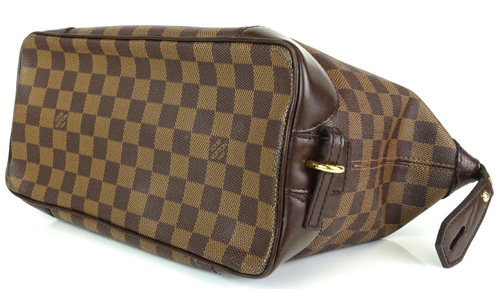 trousse vaslav damier ebene canvas clutch bag