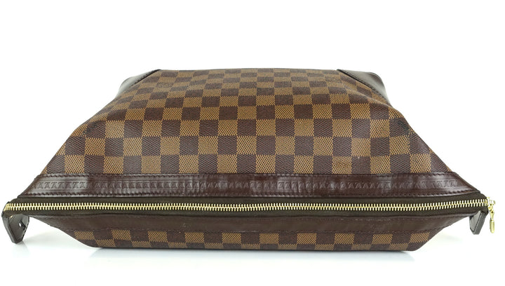trousse vaslav damier ebene canvas clutch bag