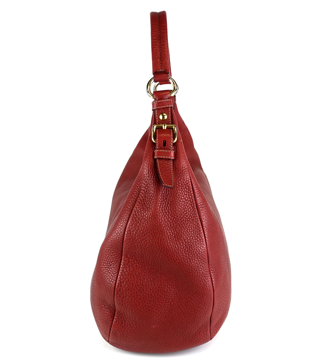 vitello daino leather large hobo bag