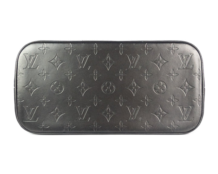 stockton monogram mat leather handbag