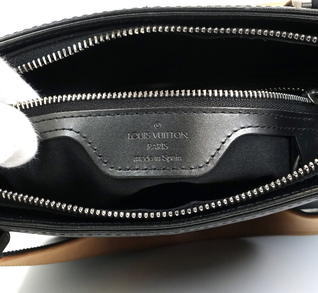 stockton monogram mat leather handbag