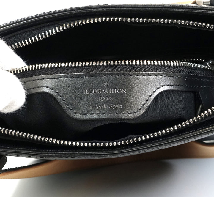 stockton monogram mat leather handbag
