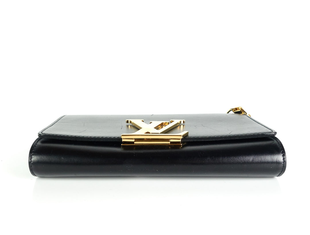 louise gm calf leather chain bag