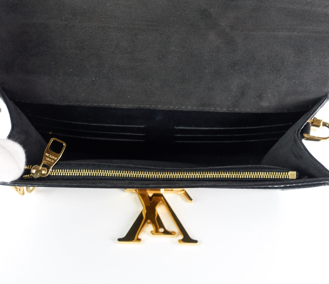 louise gm calf leather chain bag