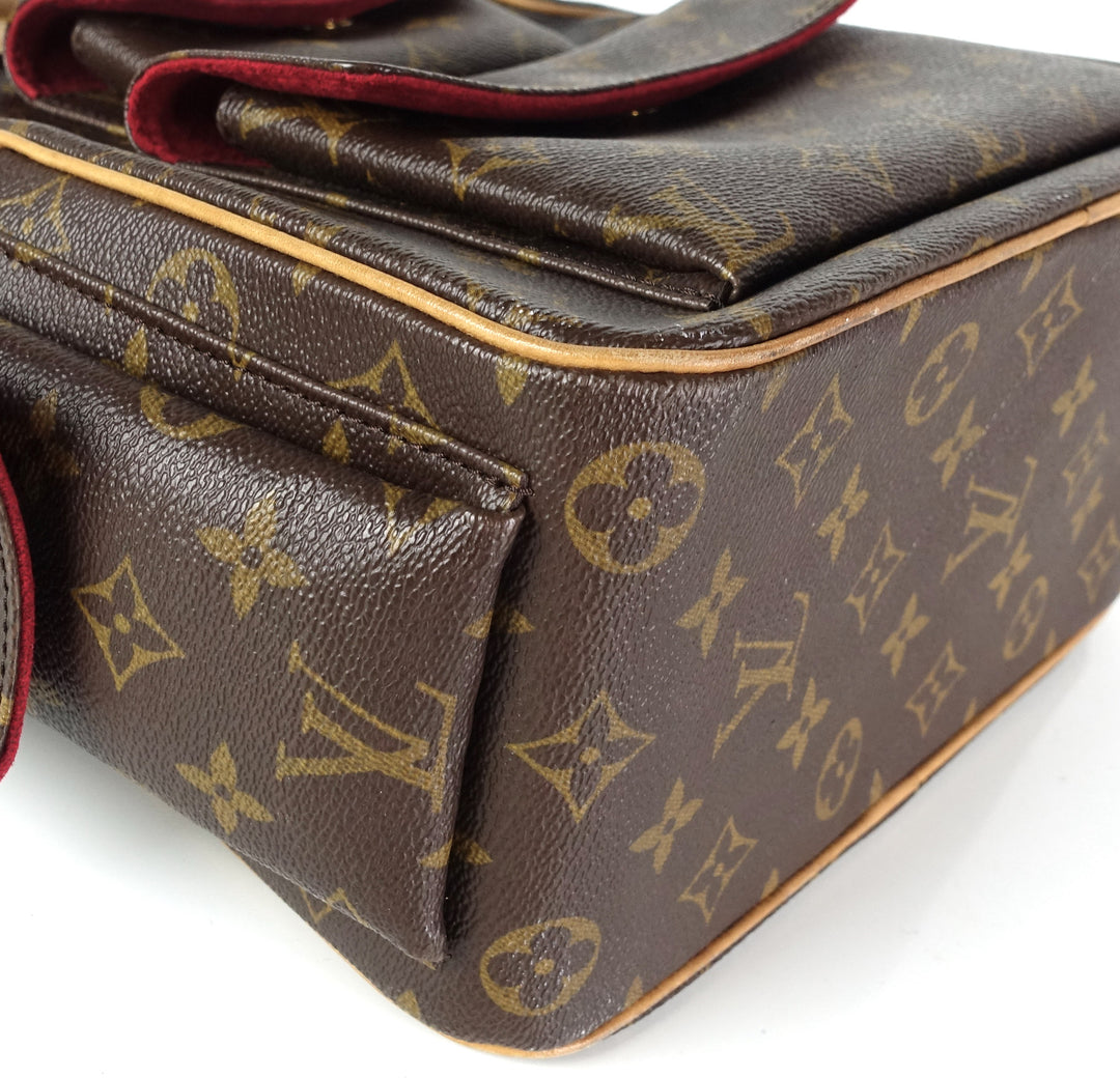 excentri cite monogram canvas handbag
