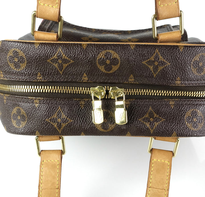 excentri cite monogram canvas handbag