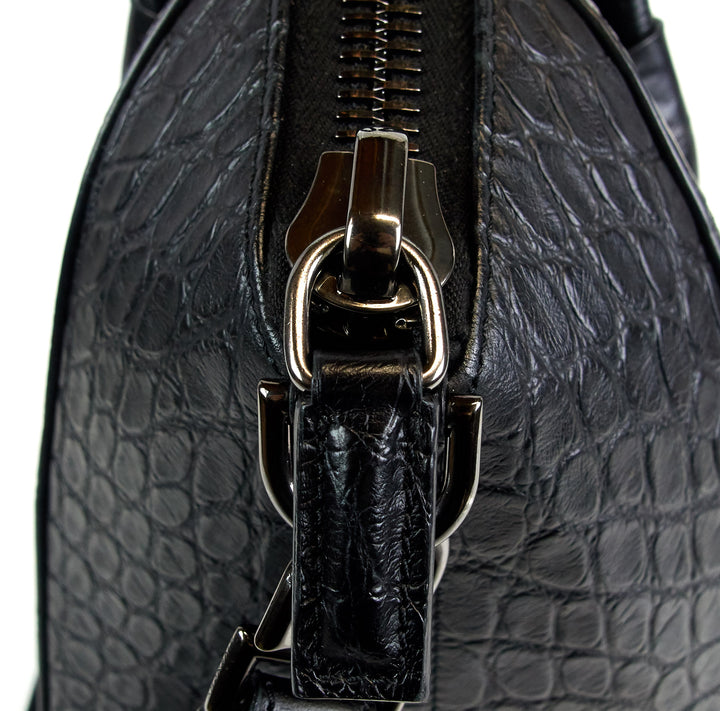 antigona crocodile embossed calf leather medium bag