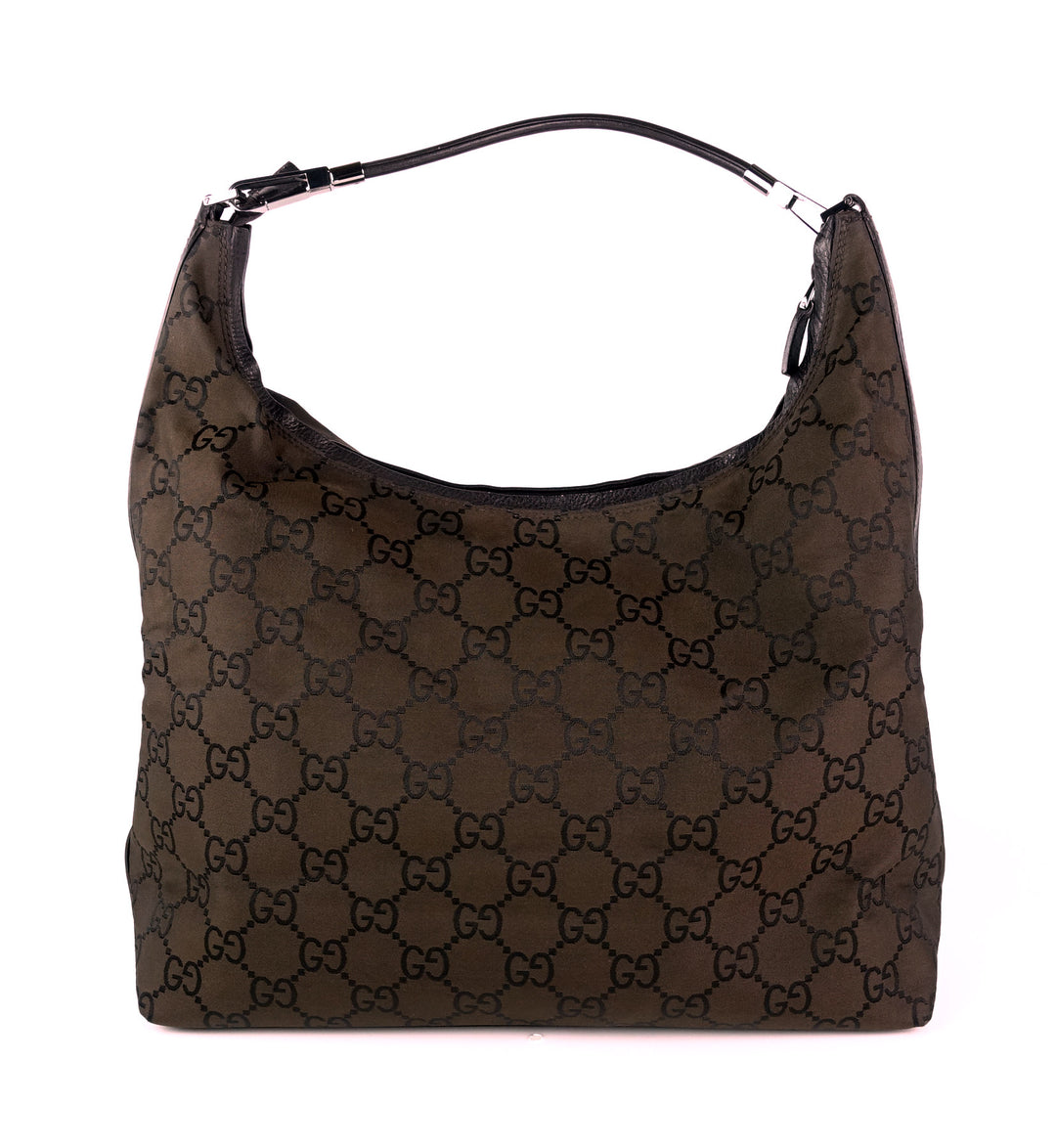 monogram nylon hobo bag