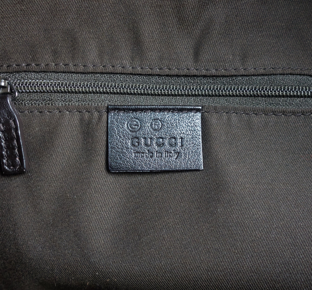 monogram nylon hobo bag