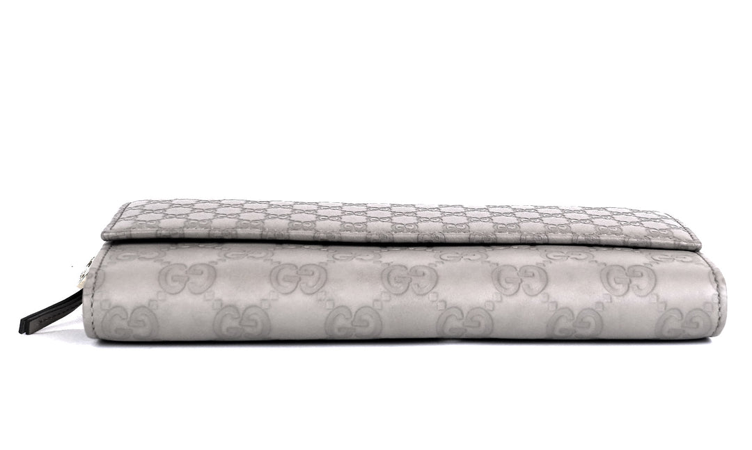 guccissima leather continental wallet