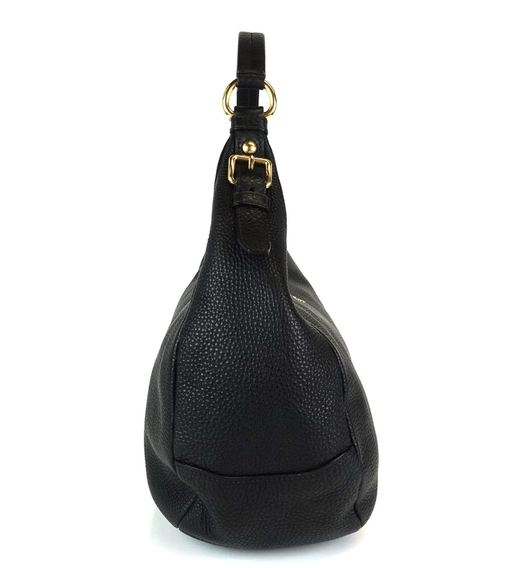 vitello daino leather medium hobo bag