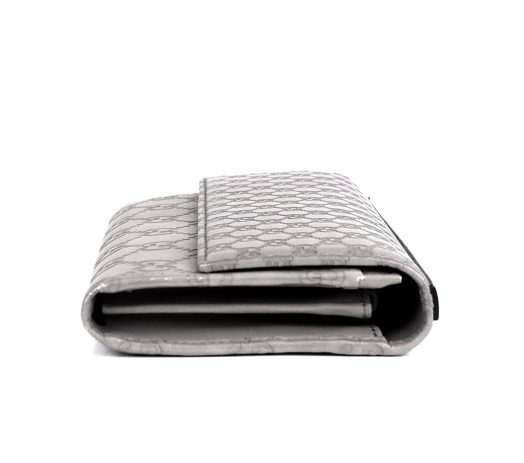 guccissima leather continental wallet