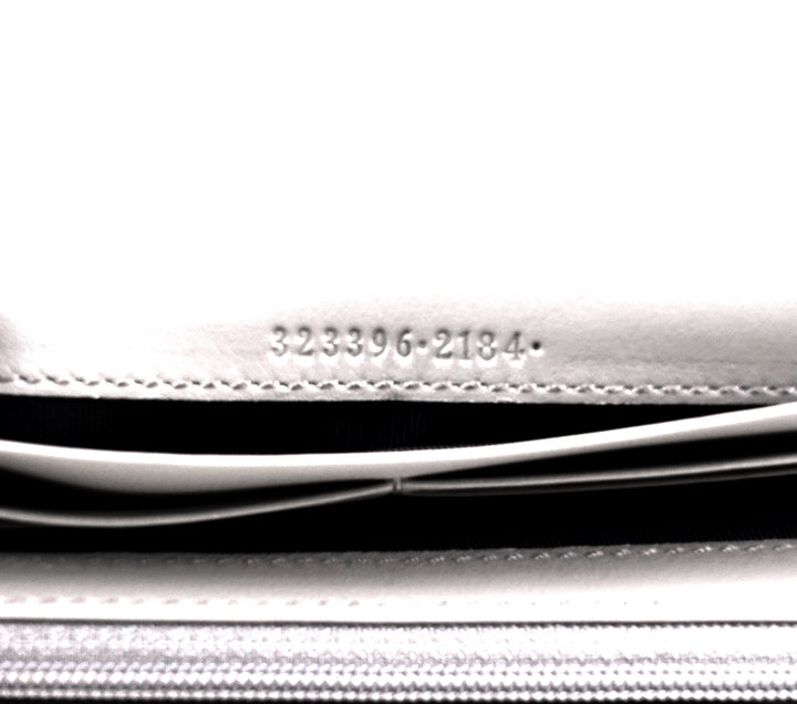 guccissima leather continental wallet