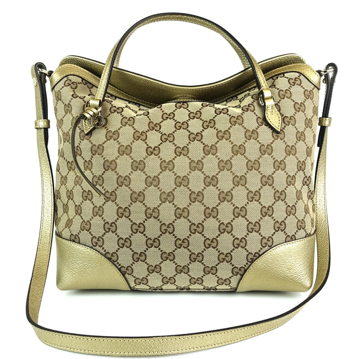 bree monogram canvas convertible top handle bag