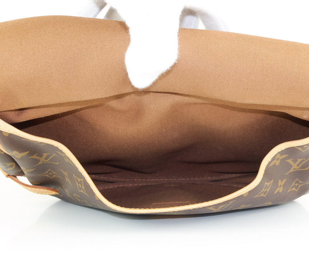 saumur 25 monogram canvas shoulder bag