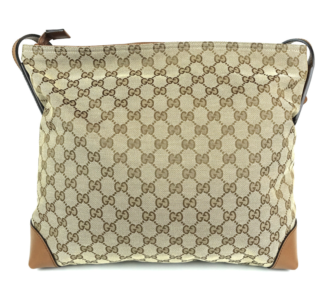 monogram canvas large messenger bag