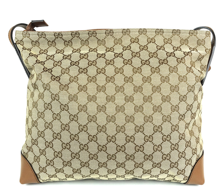 monogram canvas large messenger bag