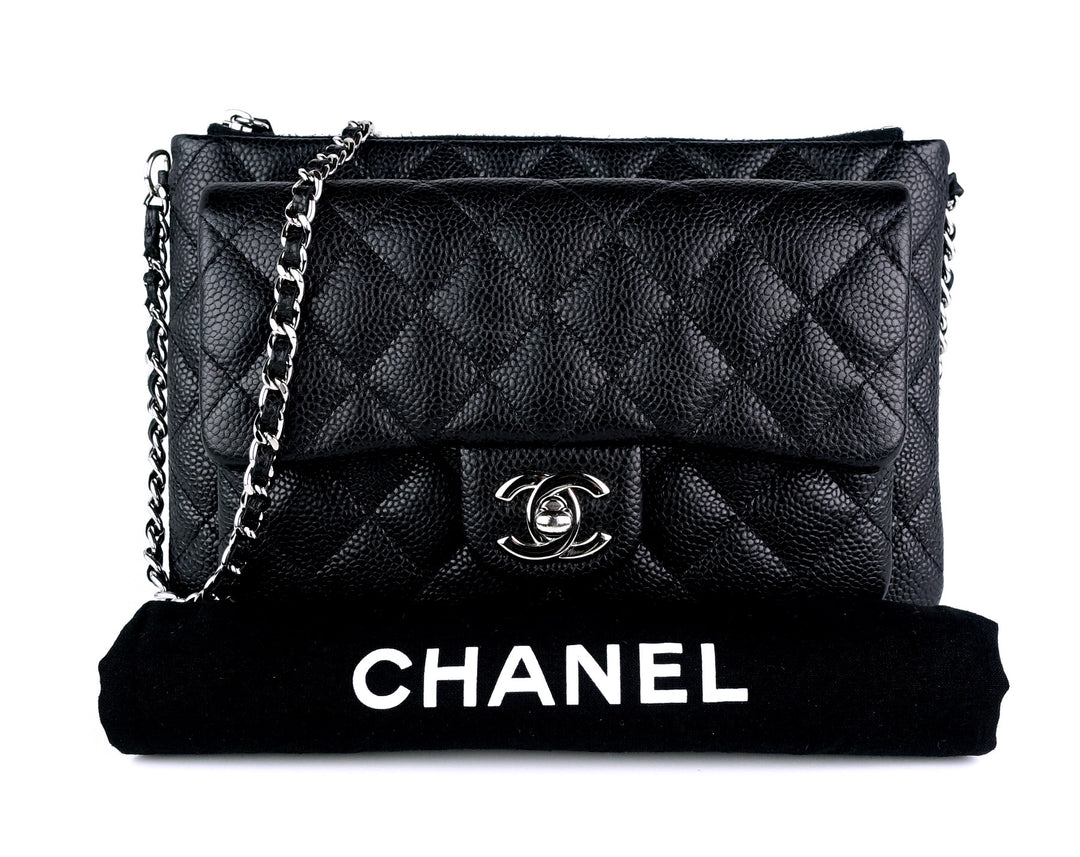 iridescent quilted caviar leather daily zip bag