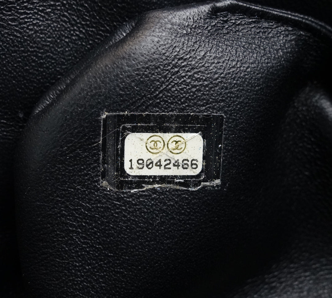 iridescent quilted caviar leather daily zip bag