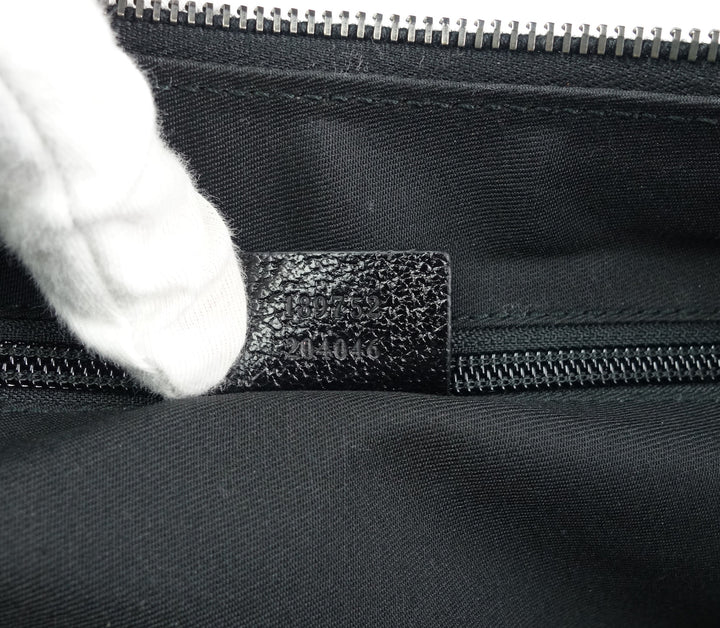east west monogram canvas front pocket tote bag