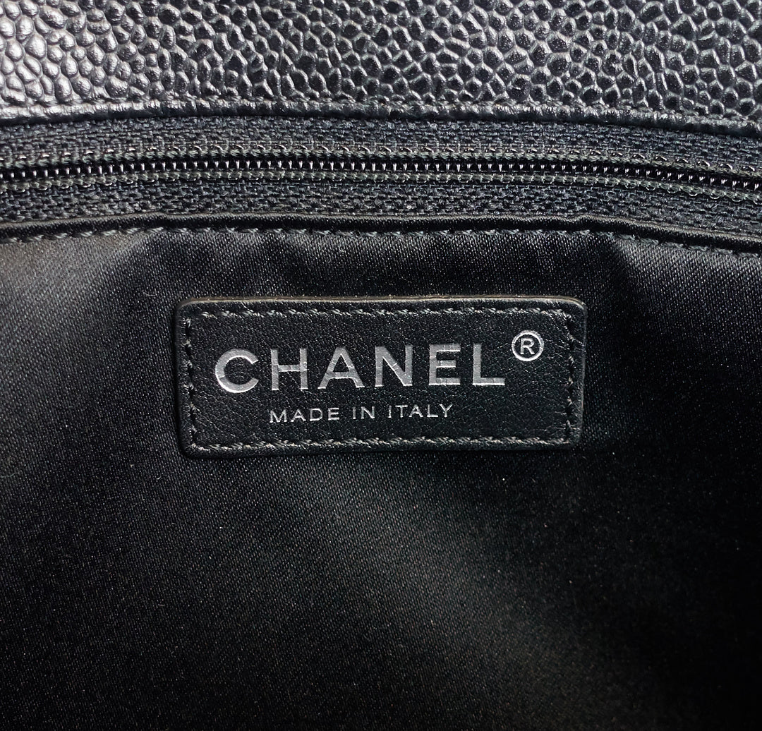 grand shopping tote gst caviar leather bag